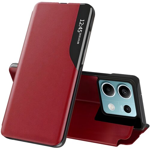 Techsuit Elegantna knjižna futrola View Case za Xiaomi Redmi Note 13 - Crvena Cijene