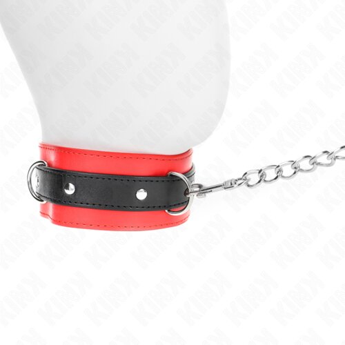 Kink Ovratnica S Povodcem With Red Strap (65 Cm) Slike