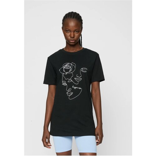 Mister Tee Women's black T-shirt One Line Rose Cene