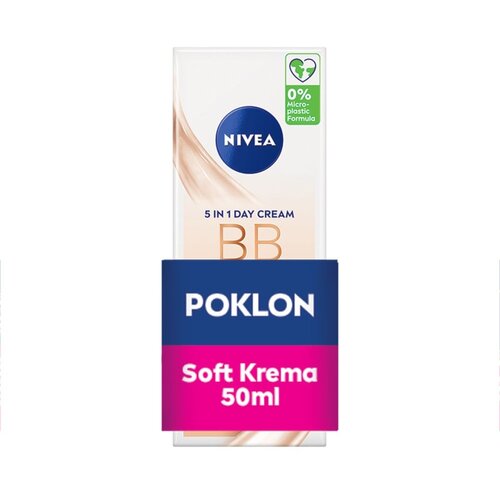 Nivea BB krema svetla nijansa 50ml + Soft Krema 50ml gratis Slike