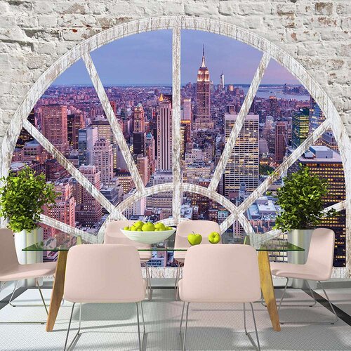 Samoljepljiva foto tapeta - NY - Evening City 147x105 Slike