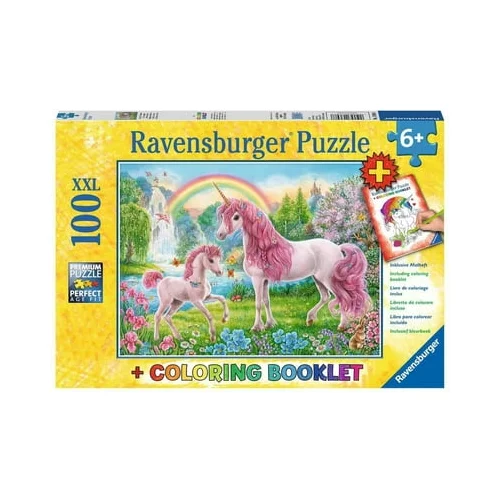 Ravensburger Puzzle - Čarobni samorogi, 100 delov XXL
