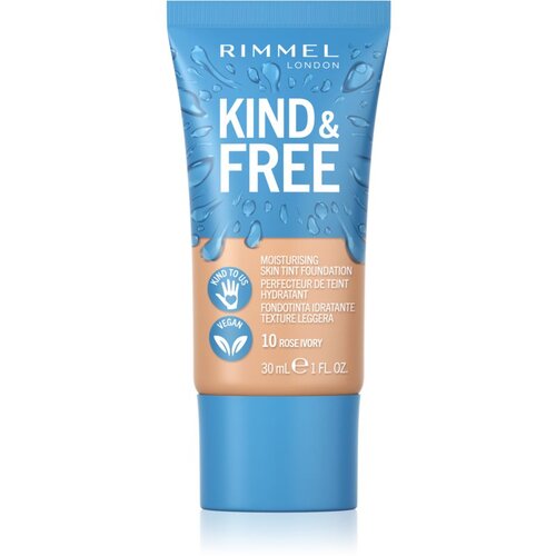 Rimmel London Kind & Free Moisturising Skin Tint Foundation vlažilni puder 30 ml odtenek 10 Rose Ivory Cene