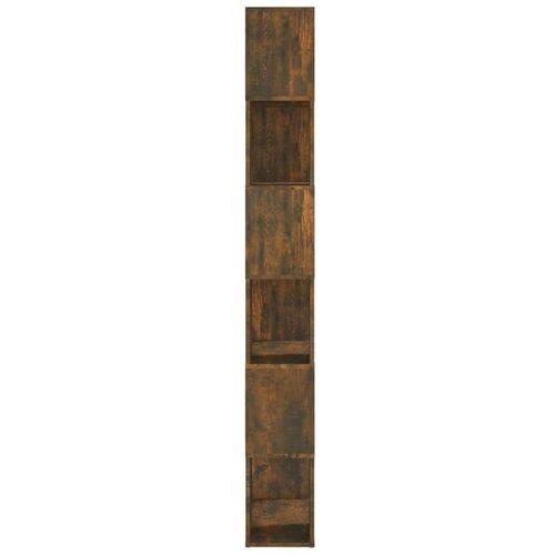 VidaXL Knjižna omara/pregrada dimljeni hrast 60x24x186 cm Slike