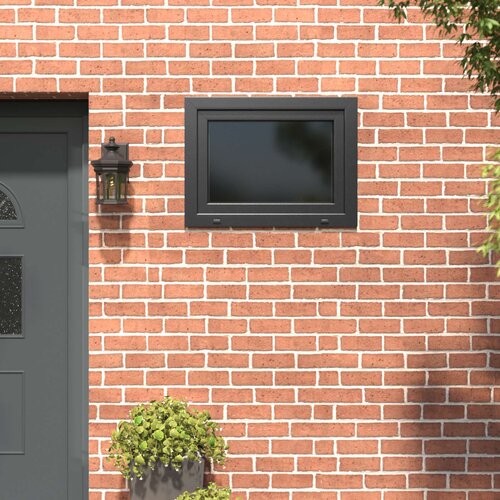  Prozor za podrum RISOR 80 x 50 cm PVC i staklo Antracit Slike