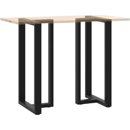 VidaXL Noge za barski stol T-oblika 2 kom crne 60x35x(110-111)cm čelik Slike