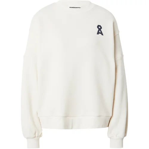 ARMEDANGELS Sweater majica 'WINONA RETRO' tamno plava / bijela melange