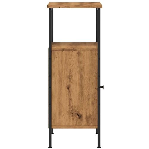 VidaXL Noćni ormarići 2 kom Artisan hrast 41x31x80 cm izrađeno drvo Slike