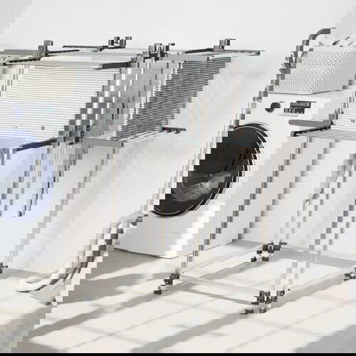 VidaXL Stalak za su&amp;scaron;enje rublja 107 x 107 x 120 cm aluminijski Slike