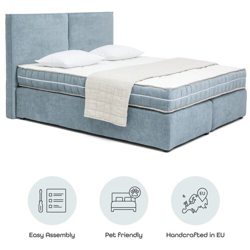 Bonami Selection Plavi boxspring krevet 180x200 cm Olia Bold &amp;ndash; Slike