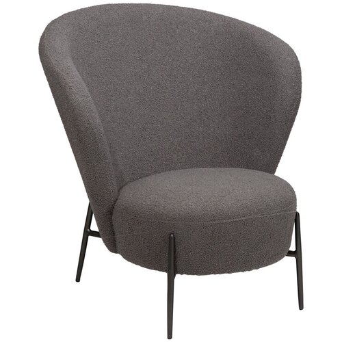 DAN-FORM Denmark Siva fotelja od boucl&amp;eacute; tkanine Orbit &amp;ndash; Slike