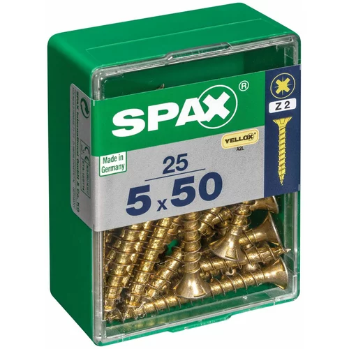 SPAX univerzalni vijak (5 x 50 mm, puni navoj, 25 kom.)