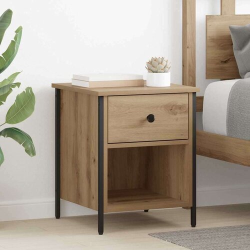  Nočna omarica s predalom 2 pcs artisan hrast 40 x 42 x 50 cm Cene