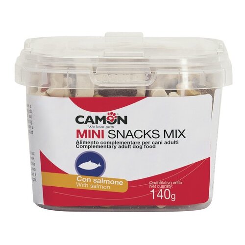 Camon poslastice za pse - Mini Bones Losos kofica 140g Cene