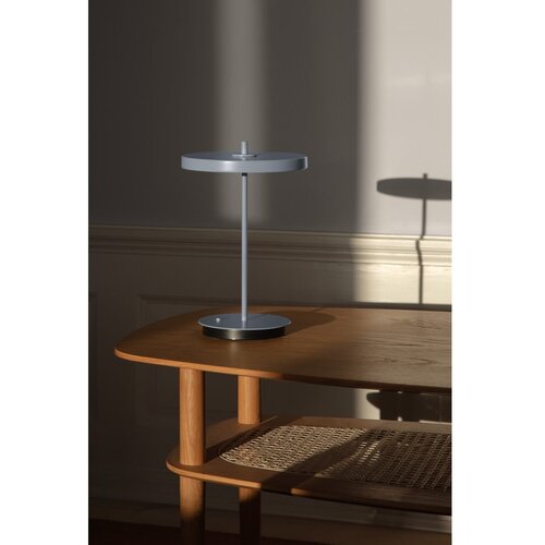 UMAGE svijetlo plava metalna led stolna lampa s metalnim sjenilom (visina 31 cm) asteria move &amp;ndash; Slike
