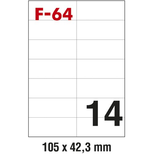  ETIKETE ILK 105X42,3MM PK100L FORNAX F-64 Cene