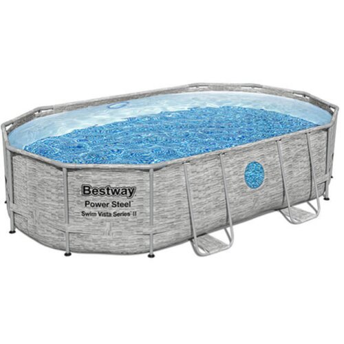 Bestway bazen set s pješčanom filtar pumpom, ljestvama i pokrivačem 488 x 305 x 107 cm Cijene
