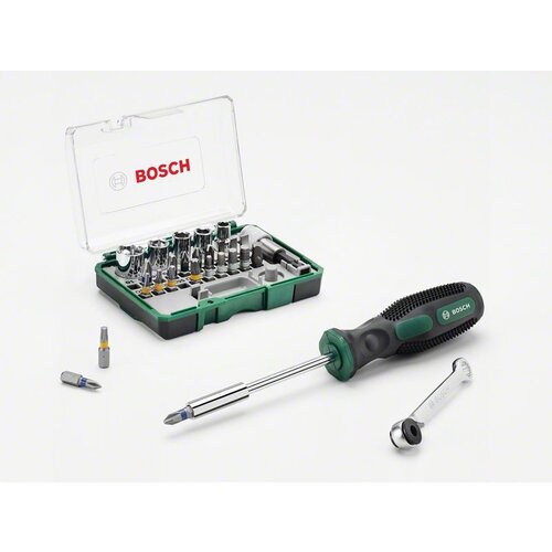 Bosch 27-delni set bitova sa čegrtaljkom i ručnim zavrtačem 2607017331 Cene