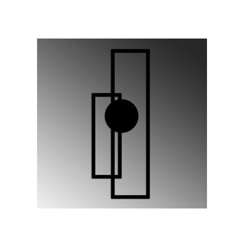 Opviq zidna dekoracija Astratto-1, 32x85 cm, 1.5 mm, Crna Slike