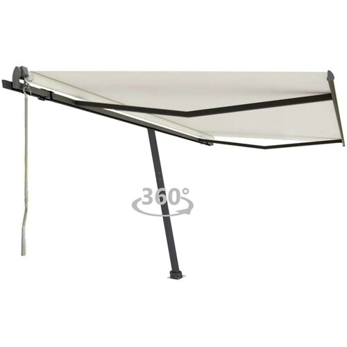  Prostostoječa avtomatska tenda 400x300 cm krem, (20729005) Cene