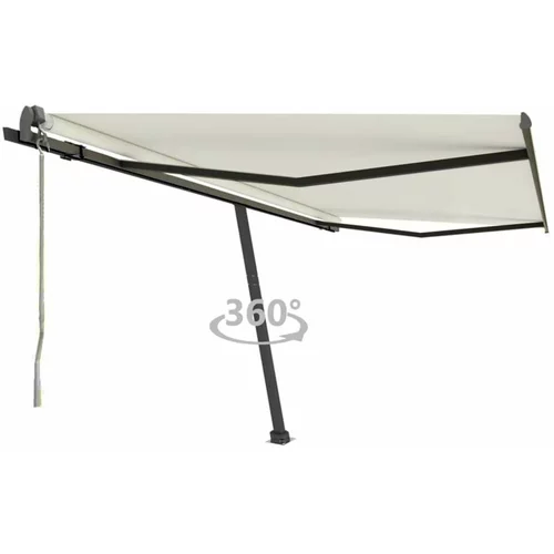  Prostostoječa avtomatska tenda 400x300 cm krem, (20729005)