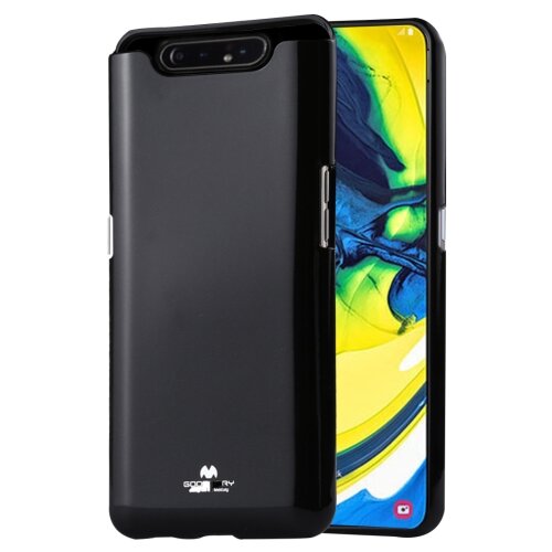 Goospery i-jelly metal tanek silikonski ovitek za samsung galaxy A80 A805 / A90 A905 - črn Cene