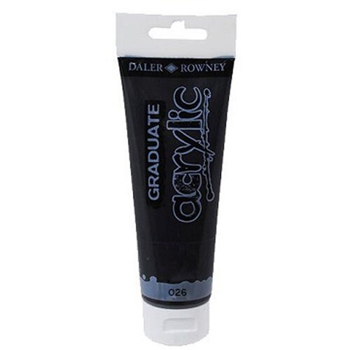DALER ROWNEY akrilna boja   GRADUATE 120 ml | 026 Black Cene