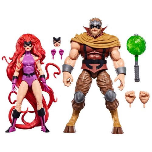 Hasbro Blister 2 figuras Medusa &amp;amp; Gorgon Inhumanos Marvel Legends Series 15cm Slike