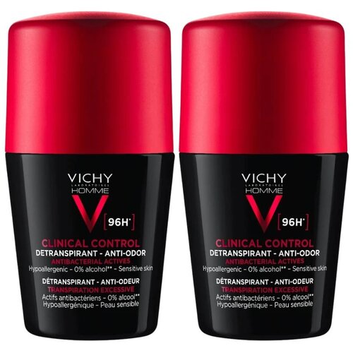 Vichy Mu&amp;scaron;ki roll On Homme Antiperspirant 96h, 50 ml, 2 komada Slike