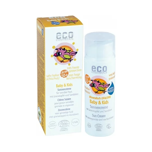 eco cosmetics Krema za sončenje za dojenčke in otroke ZF 50+