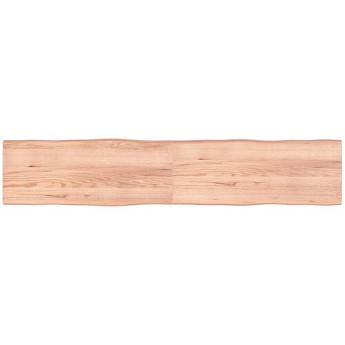 VidaXL Mizna plo&amp;scaron;ča sv. rjava 200x40x(2-4)cm obdelana trdna hrastovina, (21832244) Slike