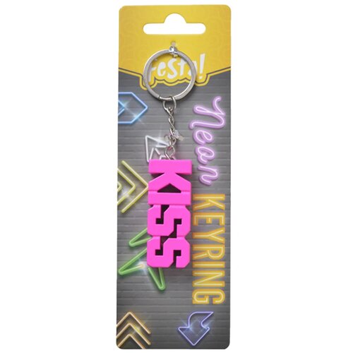Festa Privezak za ključeve Kiss, Neonski, Roze Slike