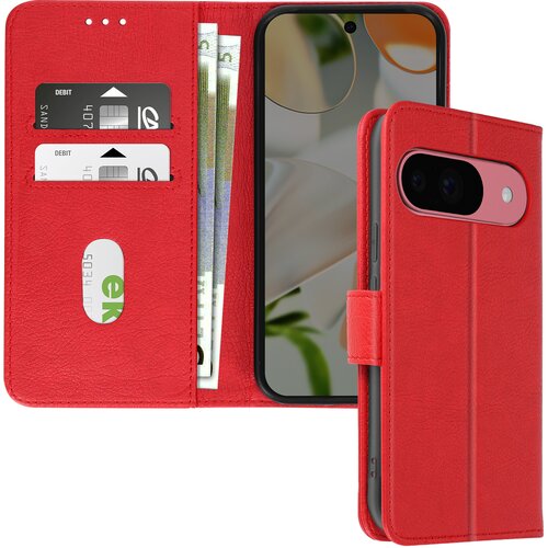 AVIZAR Ohišje za Google Pixel 9 in 9 Pro Clapet Wallet and Video Holder, Rdeča, (5000012850) Cene