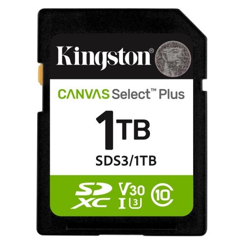Kingston Canvas Select Plus SD 1TB Class10 UHS-I SDS3/1TB spominska kartica Cene