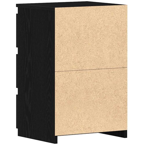  Noćni ormar s ladicama 2 pcs Crni hrast 40 x 35 x 62,5 cm Slike