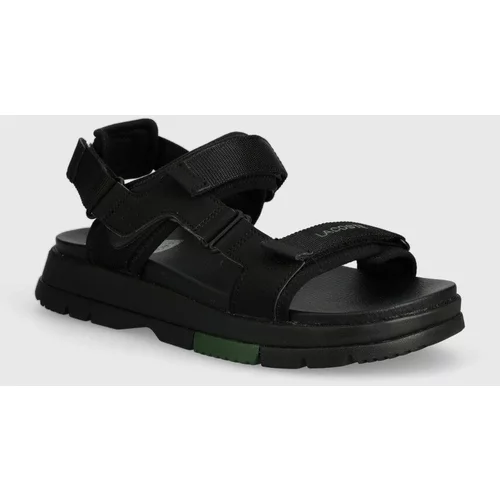 Lacoste Sandale Suruga Premium Textile Sandals za žene, boja: crna, s platformom, 47CFA0015
