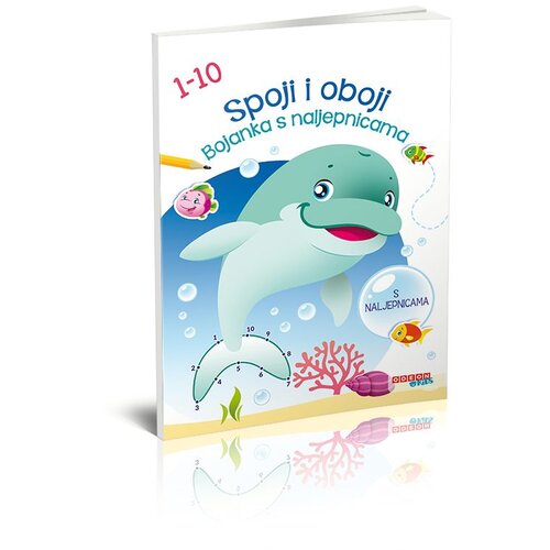 Odeon kids Bojanka s naljepnicama spoji i oboji 1-10 Cijene