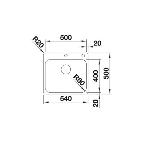 Blanco SUPRA 500-IF/A, 540x500/175 mm Slike