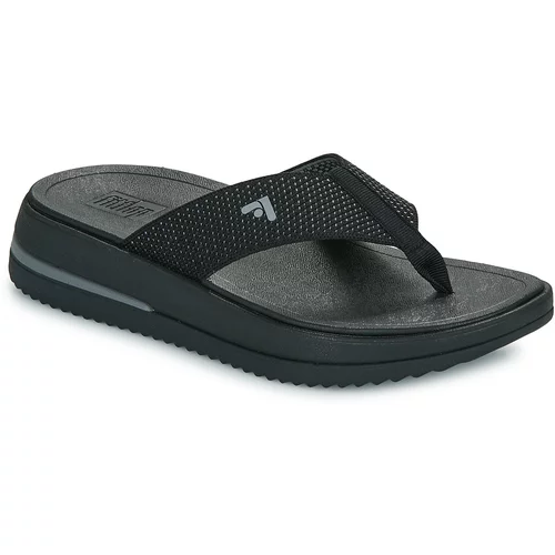Fitflop Surff Two-Tone Webbing Toe-Post Sandals Crna