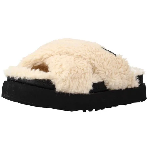 Ugg W FUZZ SUGAR CROSS SLIDE Bež