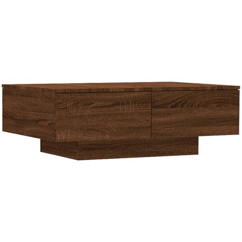 Maison Chic Klubska mizica - kavna mizica - Nizka mizica rjavi hrast 90x60x31 cm konstruiran les, (21752973) Cene