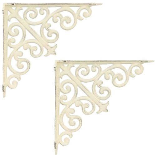  Nosači za zidne police 2 kom. Antič White 24 x 24 x 3 5 cm - antično bijela 23 x 27 5 cm 2 Slike