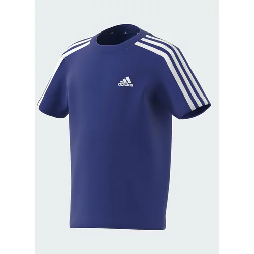 Adidas Majica Essentials 3-Stripes Cotton T-Shirt IJ6344 Modra Regular Fit