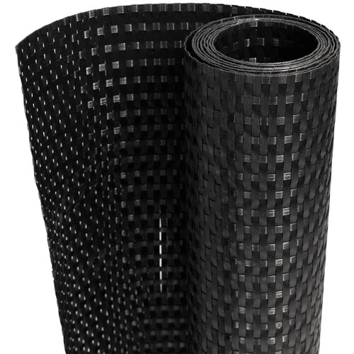 vidaXL balkonsko platno črno 600x80 cm poli ratan, (21416454) Cene