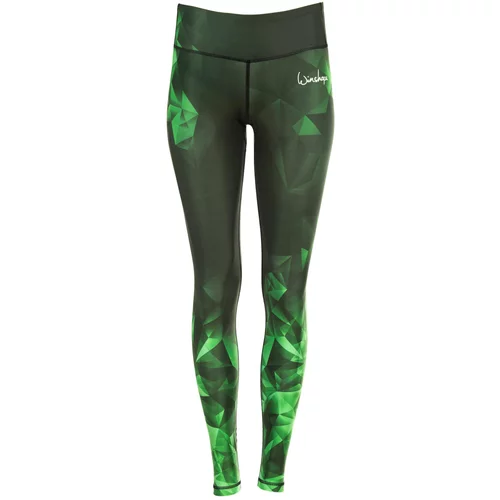 Winshape Športne hlače 'AEL102' smaragd / neonsko zelena