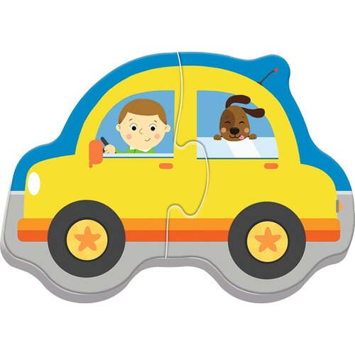 Trefl Puzzle 4u1 Baby transport vehicles 36075 - 2 dela Cene