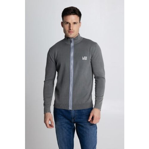 Legendww pamucni muski dzemper sa rajsferslusom u sivoj boji Cene