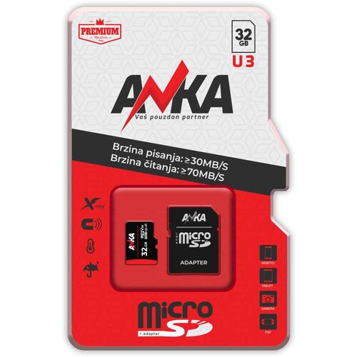 SD CARD 32GB U3 WS30MB/S RS70MB/S ANKA Cijene