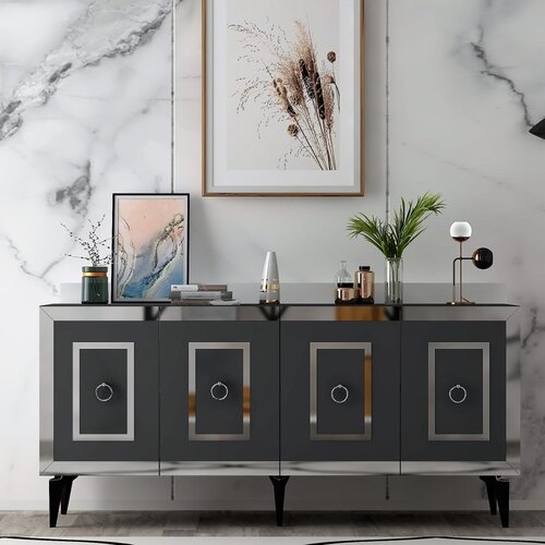 Hanah home karya - anthracite, silver anthracitesilver console Cene