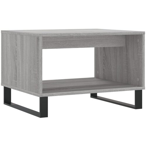 Maison Chic Klubska mizica - kavna mizica - Nizka mizica siva sonoma 60x50x40 cm inženirski les, (21753380) Slike